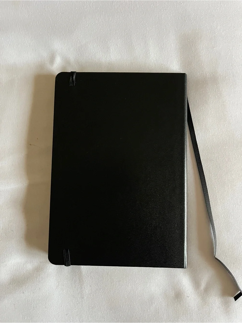 Paperage Black Hardcover Lined Datadog Journal Notebook Pocket Size 5.75x4 Elast